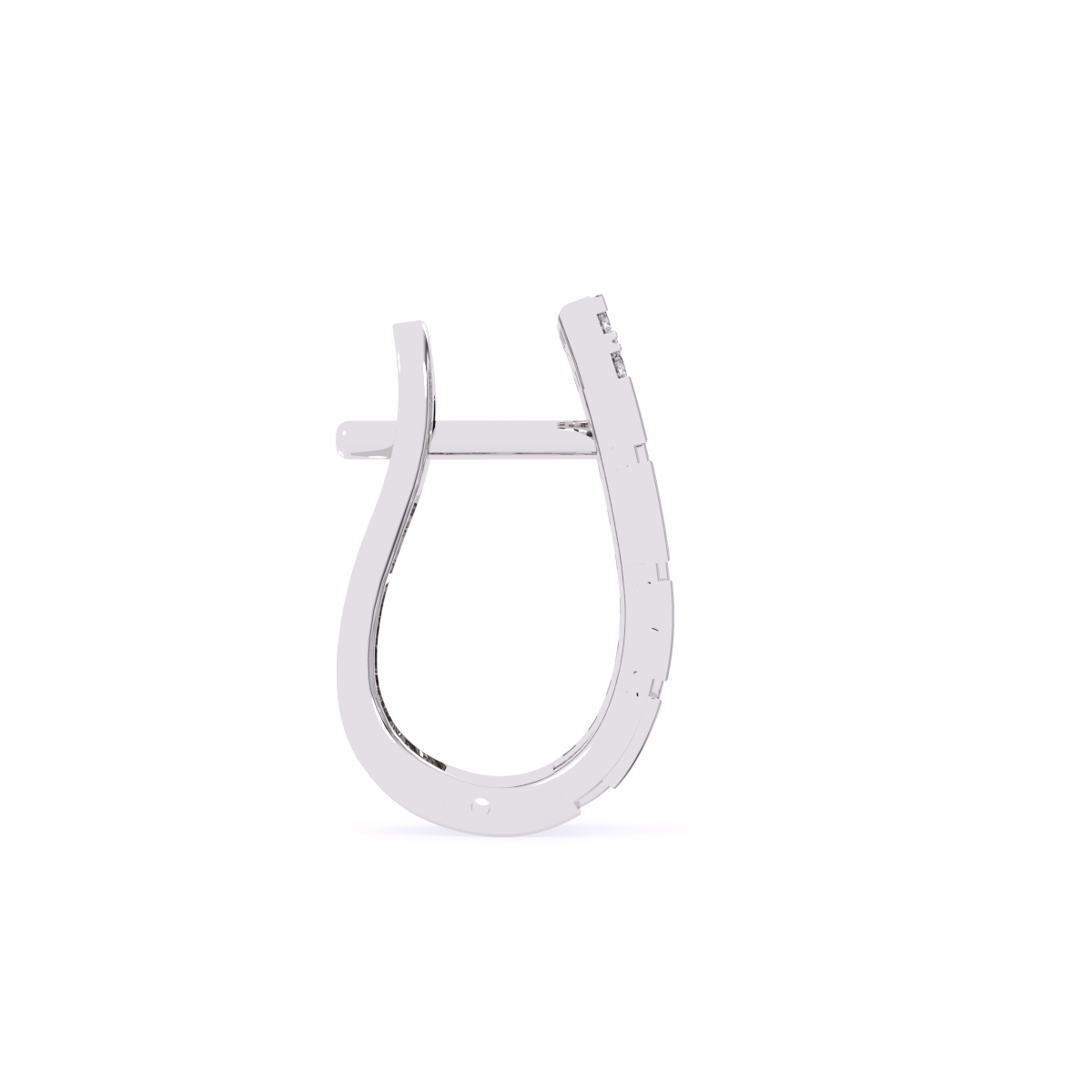 Gorgeous Art Deco Diamond Hoop Earrings